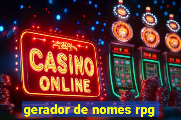 gerador de nomes rpg